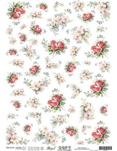 Papel de Arroz Soft 30x41cm. Decoupage PA0029