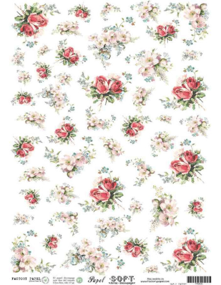 Papel de Arroz Soft 30x41cm. Decoupage PA0029