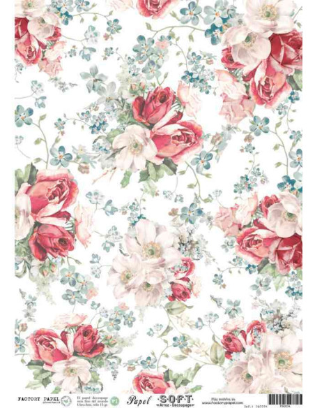 Papel de Arroz Soft 30x41cm. Decoupage PA0034
