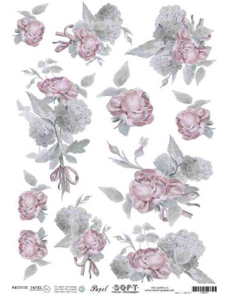 Papel de Arroz Soft 30x41cm. Decoupage PA0037