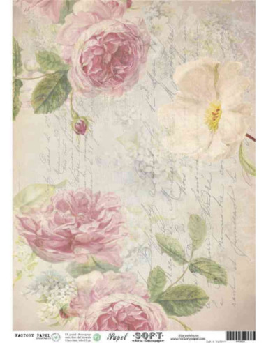 Papel de Arroz Soft 30x41cm. Decoupage PA0038