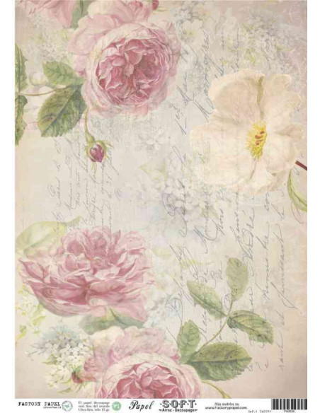 Papel de Arroz Soft 30x41cm. Decoupage PA0038