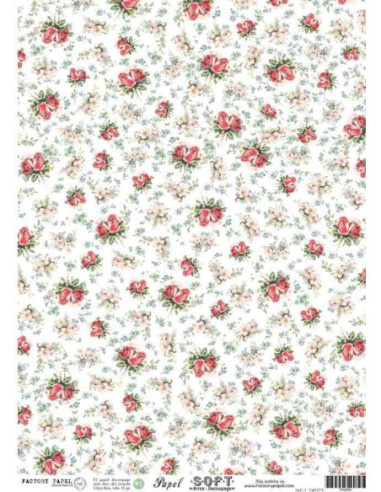 Papel de Arroz Soft 30x41cm. Decoupage PA0050
