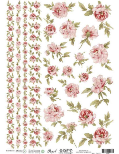Papel de Arroz Soft 30x41cm. Decoupage PA0051