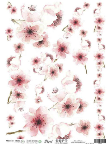 Papel de Arroz Soft 30x41cm. Decoupage PA0062