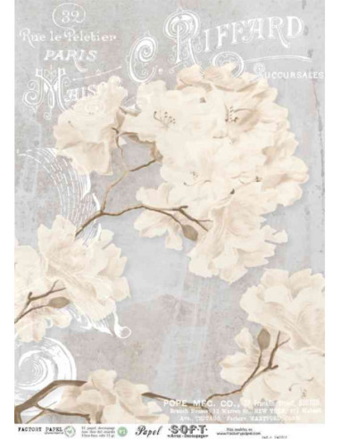 Papel de Arroz Soft 30x41cm. Decoupage PA0063
