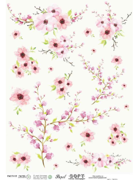 Papel de Arroz Soft 30x41cm. Decoupage PA0064
