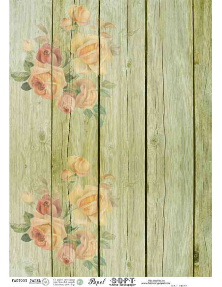 Papel de Arroz Soft 30x41cm. Decoupage PA0074