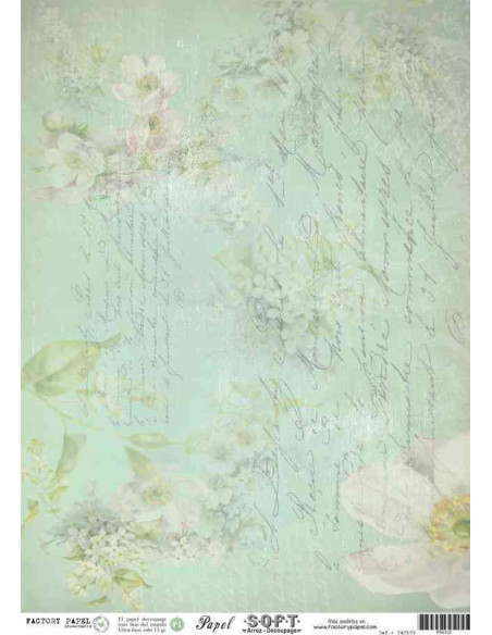 Papel de Arroz Soft 30x41cm. Decoupage PA0102