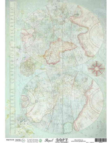 Papel de Arroz Soft 30x41cm. Decoupage PA0105