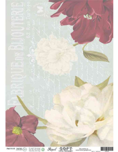 Papel de Arroz Soft 30x41cm. Decoupage PA0120
