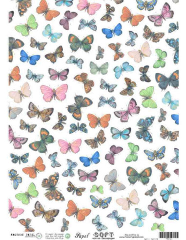 Papel de Arroz Soft 30x41cm. Decoupage PA0132