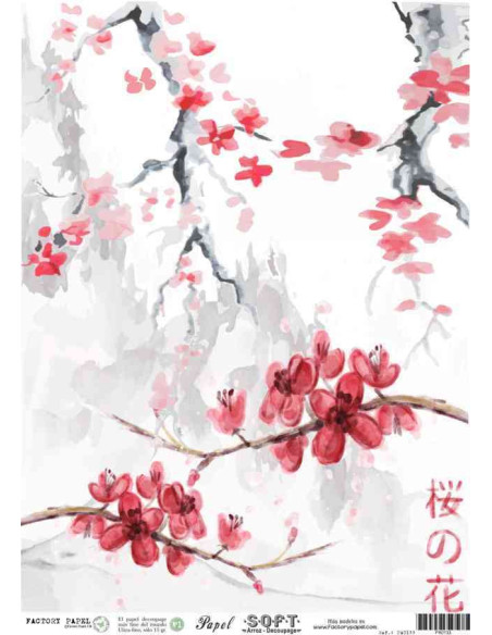 Papel de Arroz Soft 30x41cm. Decoupage PA0133
