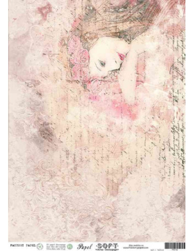 Papel de Arroz Soft 30x41cm. Decoupage PA0142