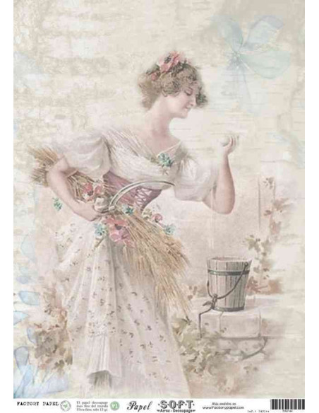 Papel de Arroz Soft 30x41cm. Decoupage PA0144