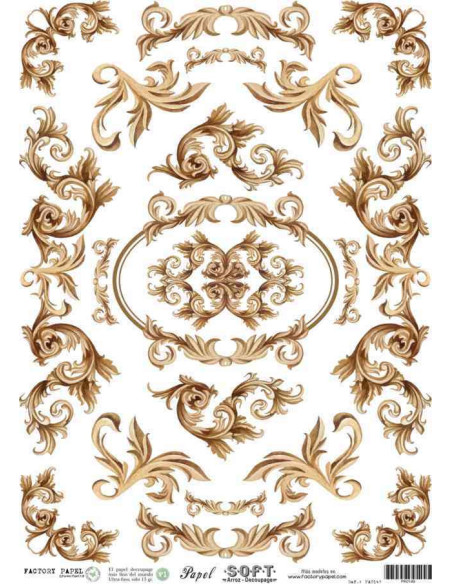Papel de Arroz Soft 30x41cm. Decoupage PA0149