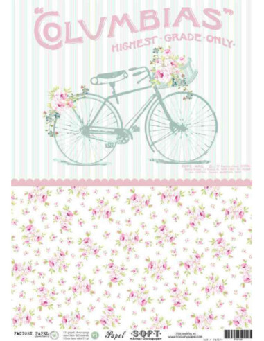 Papel de Arroz Soft 30x41cm. Decoupage PA0156