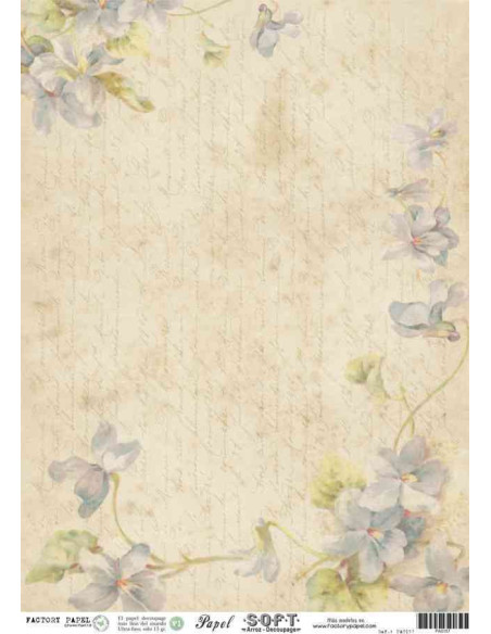 Papel de Arroz Soft 30x41cm. Decoupage PA0157