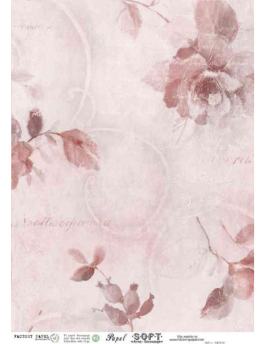 Papel de Arroz Soft 30x41cm. Decoupage PA0162