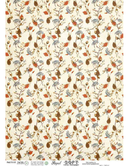 Papel de Arroz Soft 30x41cm. Decoupage PA0163