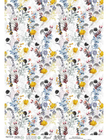 Papel de Arroz Soft 30x41cm. Decoupage PA0164