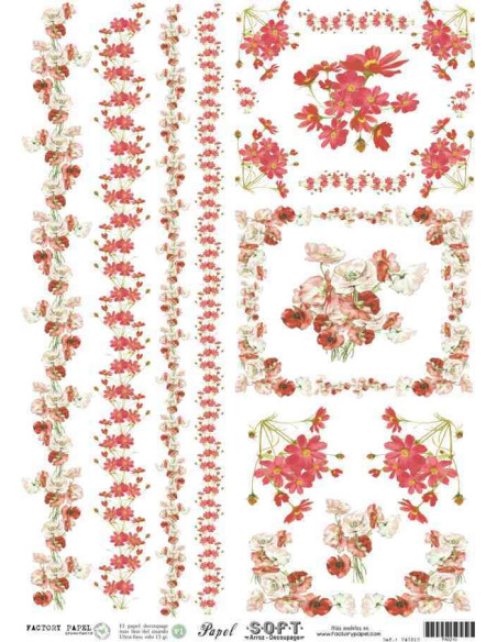 Papel de Arroz Soft 30x41cm. Decoupage PA0210