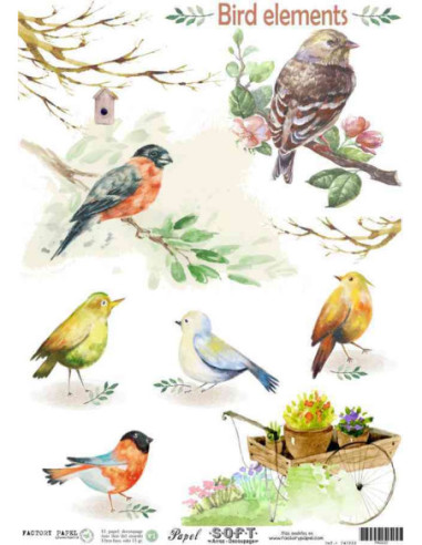 Papel de Arroz Soft 30x41cm. Decoupage PA0222