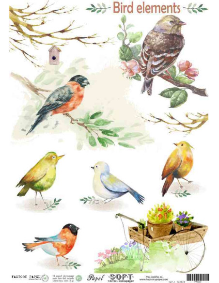 Papel de Arroz Soft 30x41cm. Decoupage PA0222