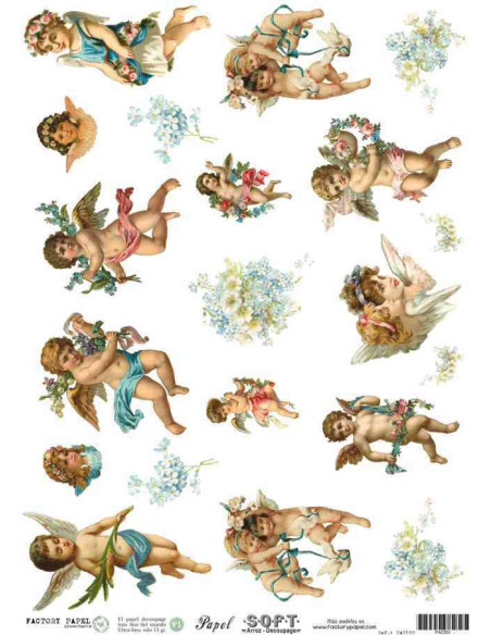 Papel de Arroz Soft 30x41cm. Decoupage PA0300