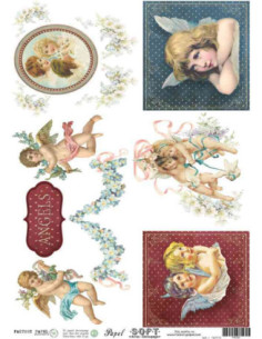 Papel de Arroz Soft 30x41cm. Decoupage PA0301