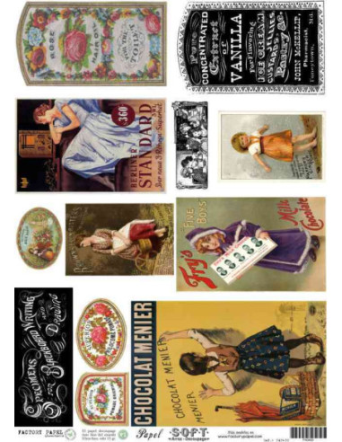 Papel de Arroz Soft 30x41cm. Decoupage PA0400