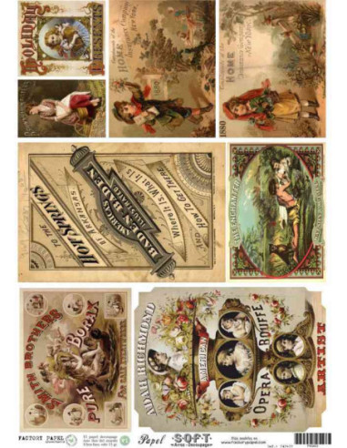 Papel de Arroz Soft 30x41cm. Decoupage PA0403