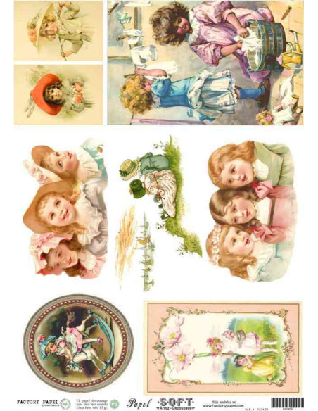 Papel de Arroz Soft 30x41cm. Decoupage PA0408