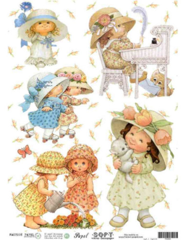 Papel de Arroz Soft 30x41cm. Decoupage PA0505