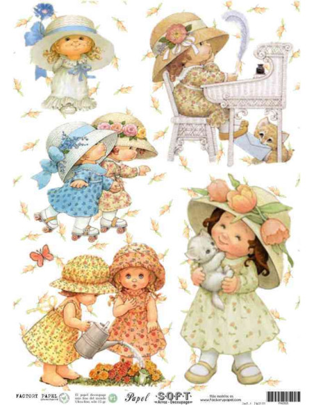 Papel de Arroz Soft 30x41cm. Decoupage PA0505
