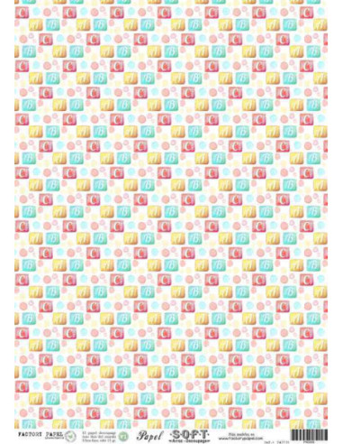 Papel de Arroz Soft 30x41cm. Decoupage PA0506