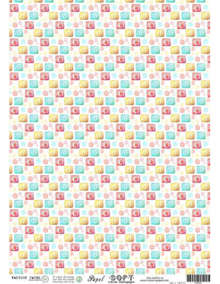Papel de Arroz Soft 30x41cm. Decoupage PA0506