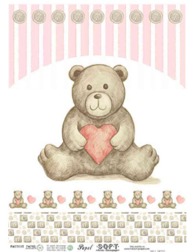 Papel de Arroz Soft 30x41cm. Decoupage PA0510
