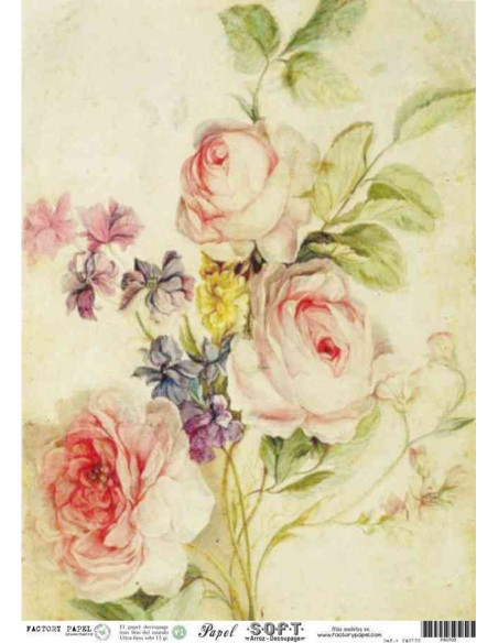 Papel de Arroz Soft 30x41cm. Decoupage PA0700