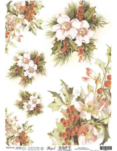 Papel de Arroz Soft 30x41cm. Decoupage PA0907