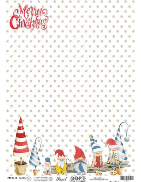 Papel de Arroz Soft 30x41cm. Decoupage PA0916
