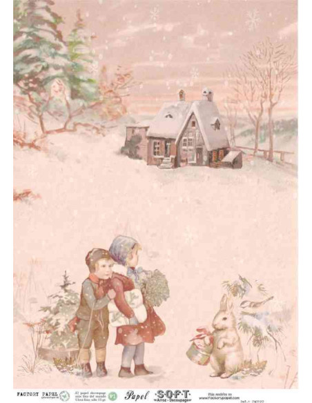 Papel de Arroz Soft 30x41cm. Decoupage PA0920