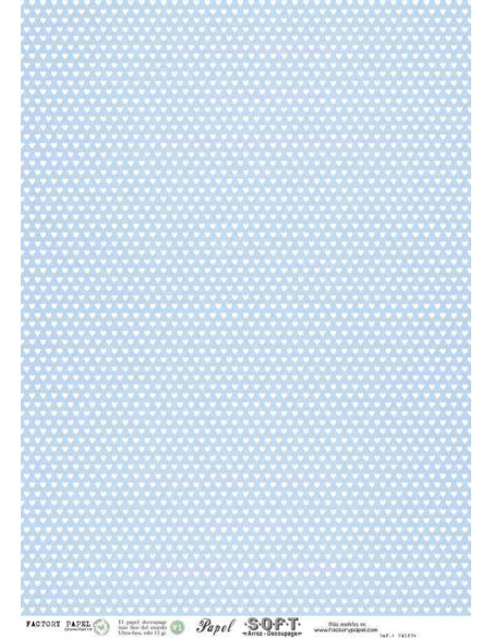 Papel de Arroz Soft 30x41cm. Decoupage PA1204