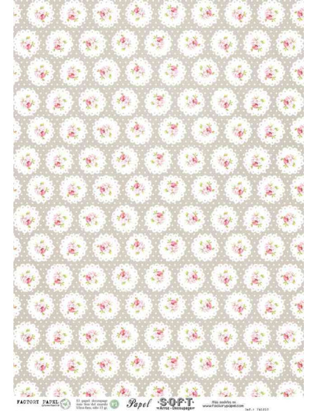Papel de Arroz Soft 30x41cm. Decoupage PA1210