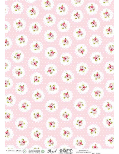 Papel de Arroz Soft 30x41cm. Decoupage PA1215