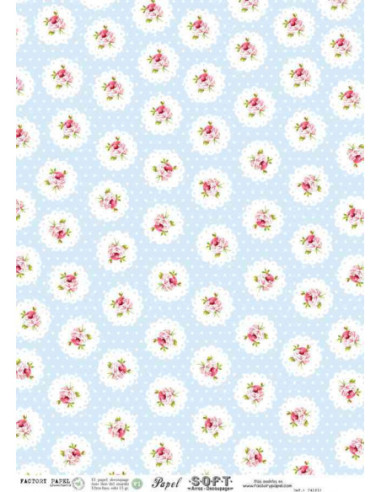 Papel de Arroz Soft 30x41cm. Decoupage PA1216