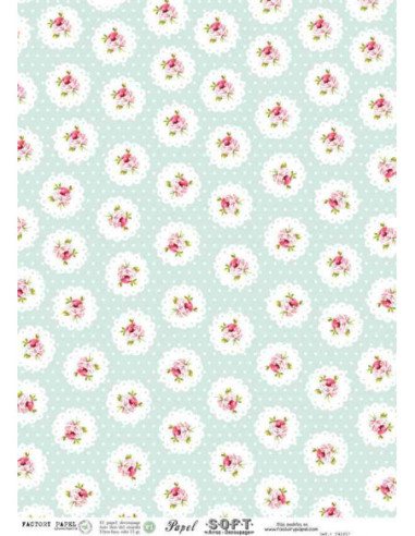 Papel de Arroz Soft 30x41cm. Decoupage PA1217