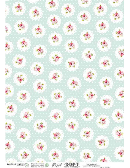 Papel de Arroz Soft 30x41cm. Decoupage PA1217