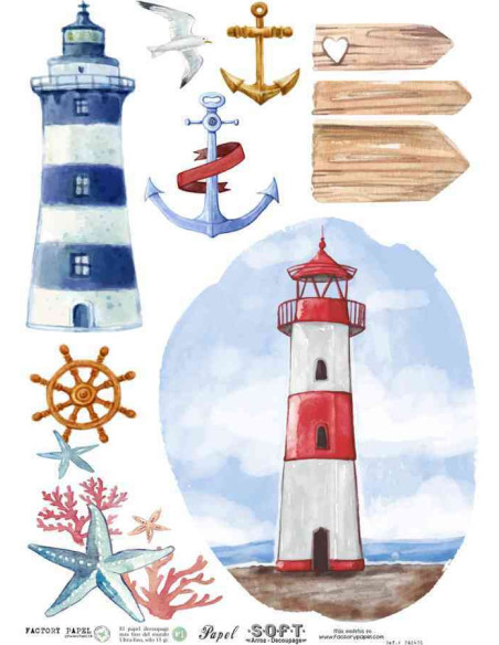 Papel de Arroz Soft 30x41cm. Decoupage PA1401