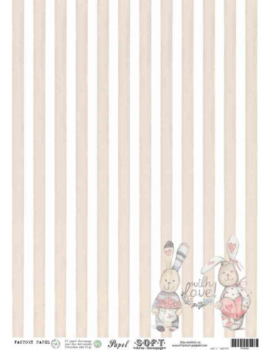 Papel de Arroz Soft 30x41cm. Decoupage PA2003